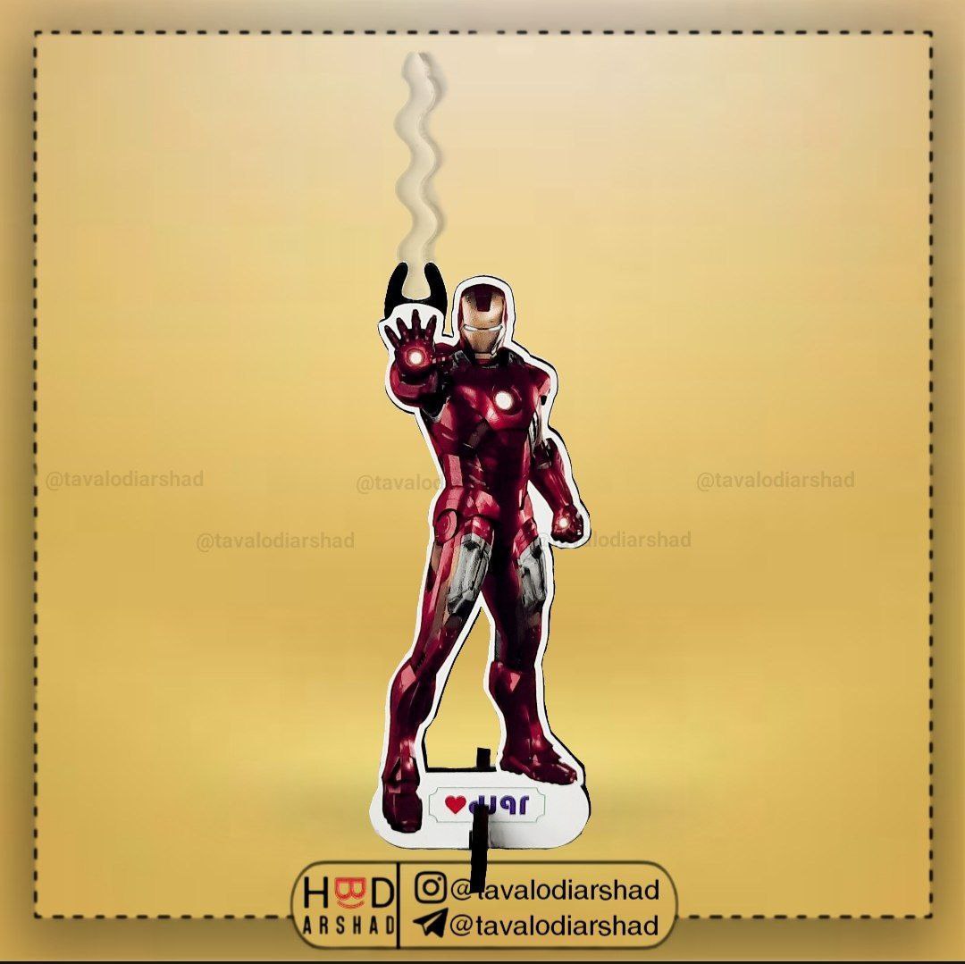 شمع استند عروسکی آیرومن